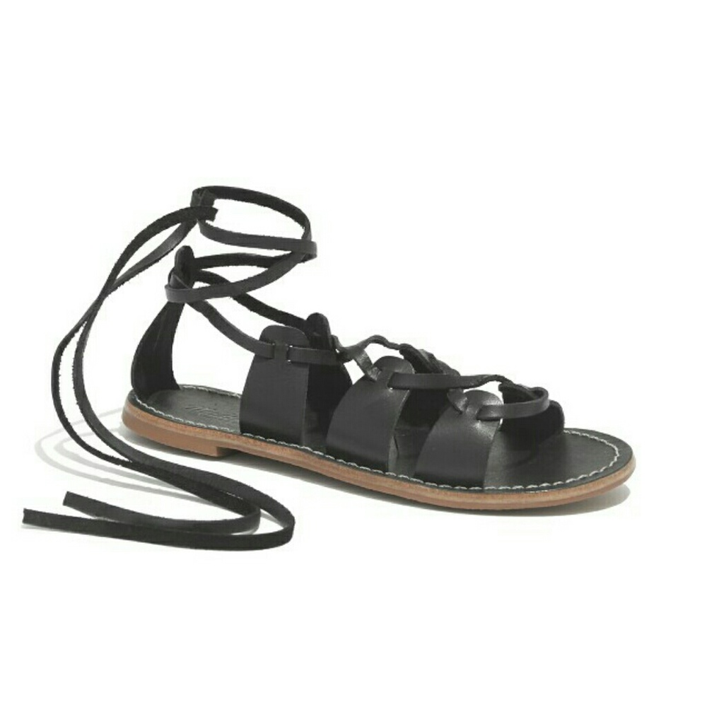 NIB Madewell Gladiator Sightseer Sandal 7 Black